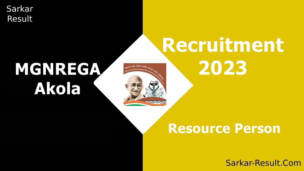 MGNREGA Akola Recruitment 2023