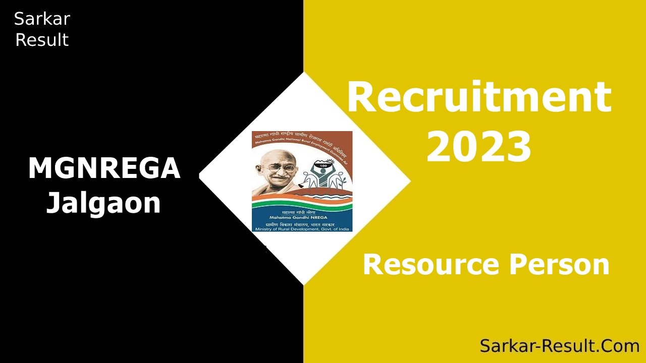 MGNREGA Jalgaon Recruitment 2023