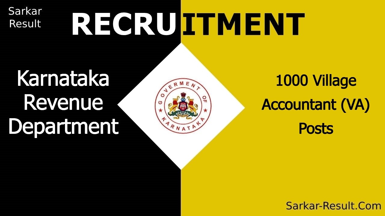 Karnataka Revenue Department Recruitment 2024 Eligibility Apply Online For 1000 Village Karnataka Revenue Department Recruitment 2024 Eligibility Apply Online For 1000 Village