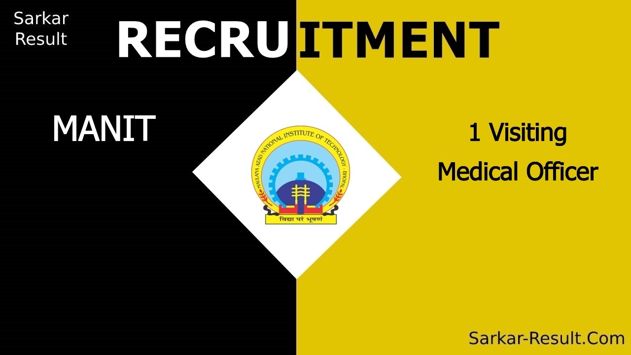 manit recruitment 2024 apply for 1 visiting medical officer out