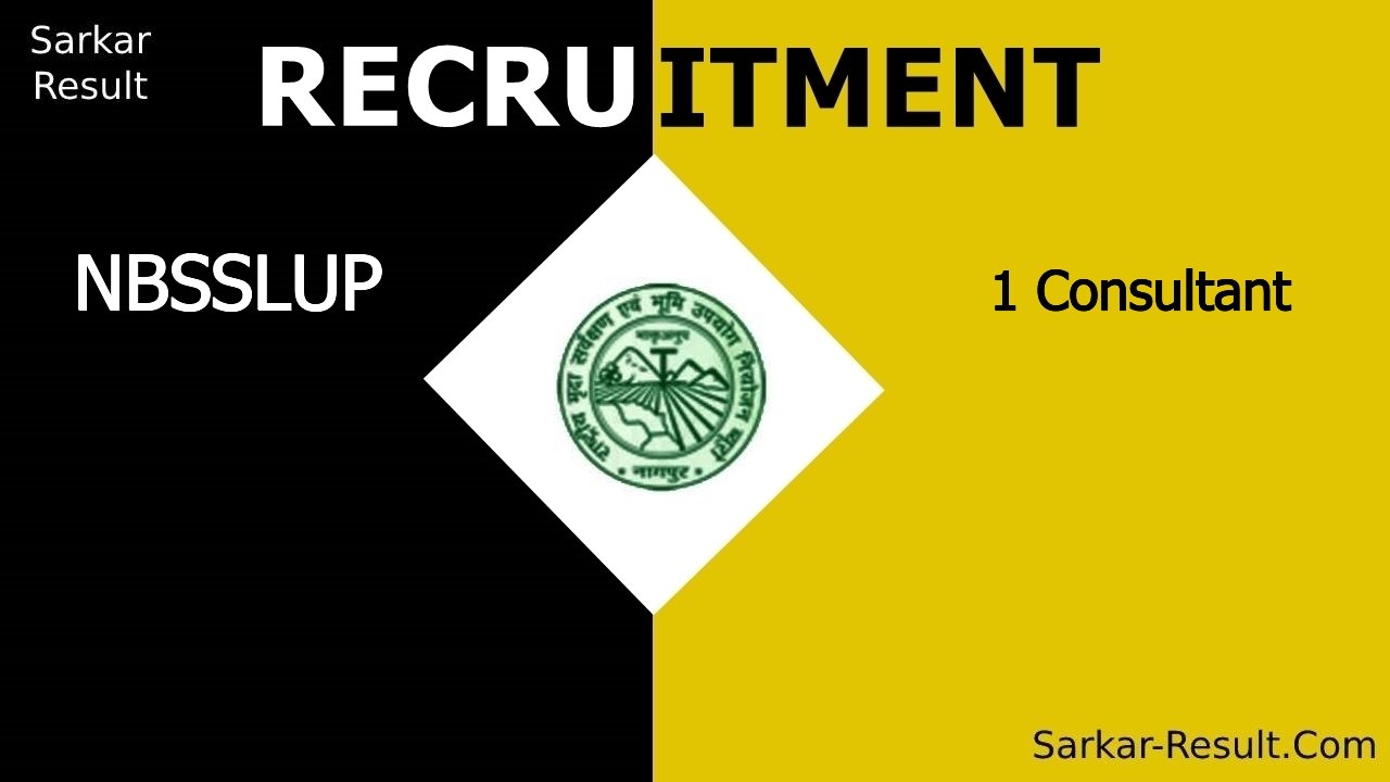 nbsslup recruitment 2024 walk in interview for 1 consultant out
