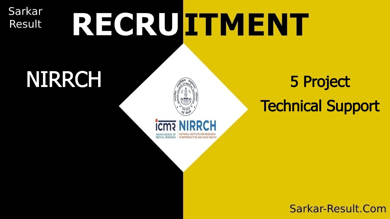 nirrch recruitment 2024 walk in interview for 5 project technical support out