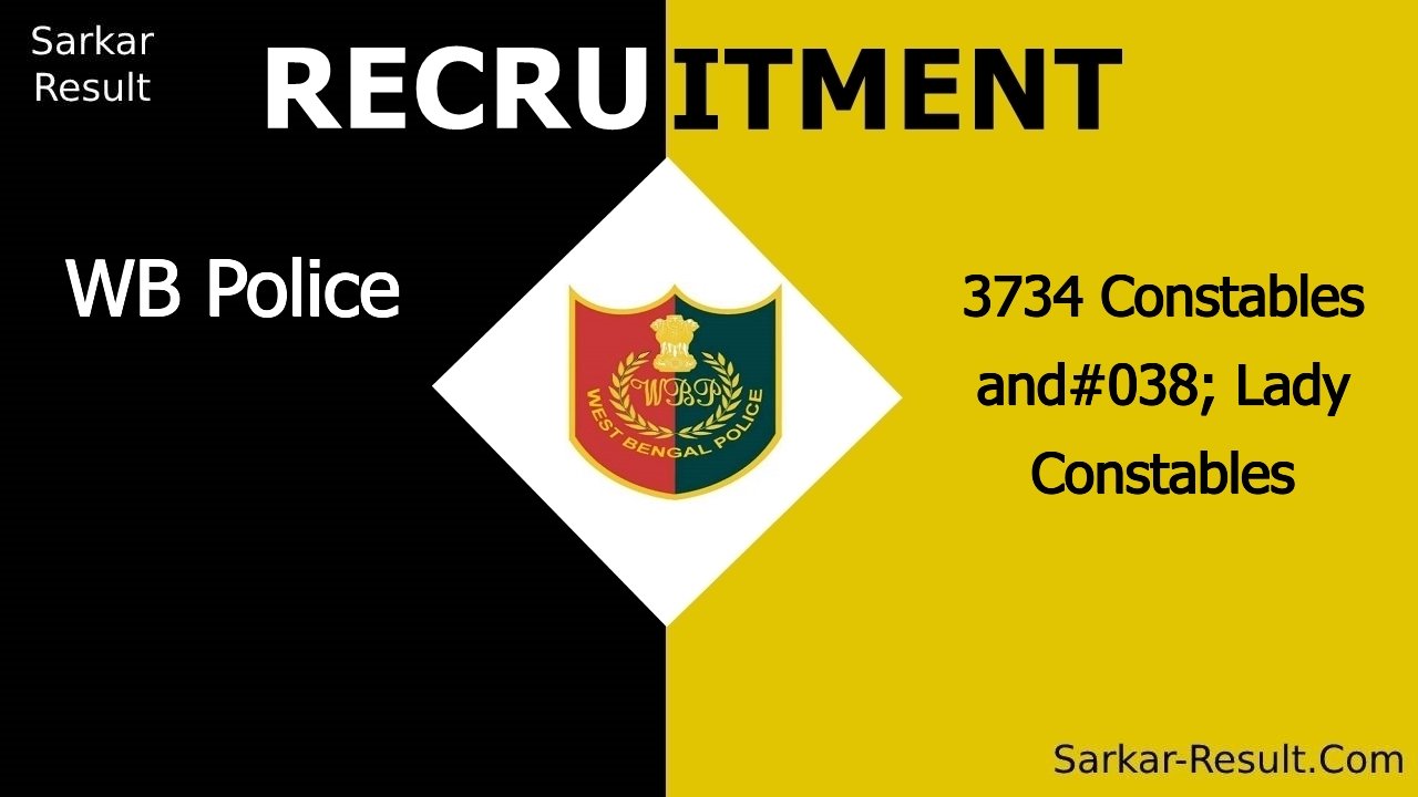 wb police recruitment 2024 apply online for 3734 constables lady constables out